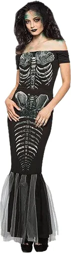 Vista 2 de Gerichy Vestidos renacentistas para mujer, disfraz medieval para cosplay, vestido de noche con hombros descubiertos, vestido formal de noche, falda