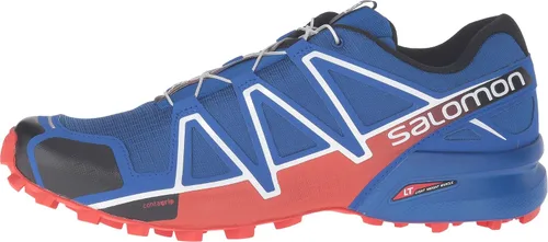 Vista 3 de Salomon Zapatillas de trail running Speedcross 4 para hombre Azul Yonder Negro Lava Naranja