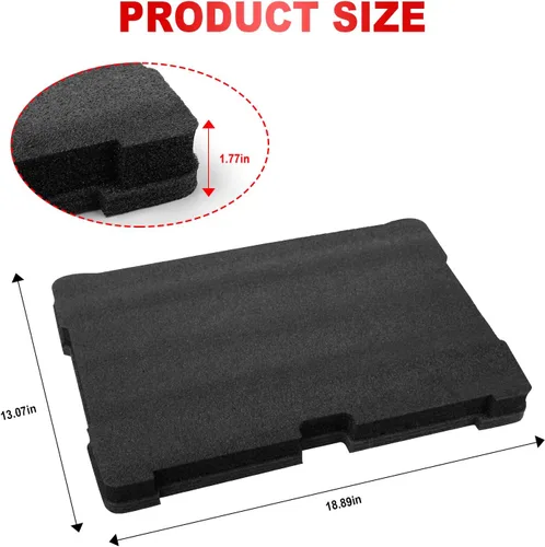 Vista 7 de 48-22-8451 Insertos de espuma para cajas de herramientas de cajones Milwau-kee Packout, compatibles con 48-22-8424, negro, 2