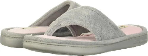 Vista 12 de Pantuflas Dearfoams Melanie de microfibra, con color combinado, con tira, para mujer