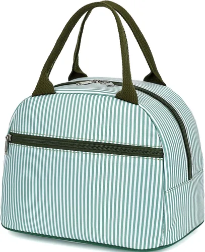 Vista 22 de GYEUKHAM - Bolsa de almuerzo para mujeres, fiambrera para hombres adultos y niños niñas, pequeña y linda, con gran capacidad, bolsa de almuerzo