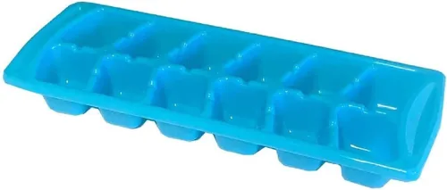 Vista 3 de Paquete de 4 bandejas apilables para cubitos de hielo para congelador, plástico sin BPA, juego de bandejas de hielo de 12 cubos para bebidas, café
