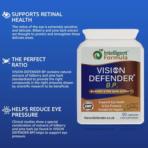 Vista 9 de Vision Defender BP - Suplemento para ojos de arándano y corteza de pino, 60