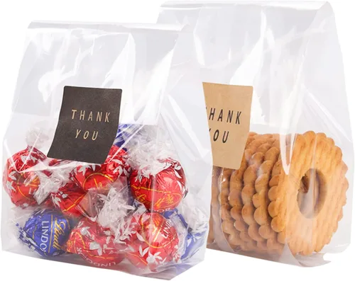 Vista 8 de Bolsas para galletas, paquete de 100 unidades de 9 x 3.2 pulgadas para estilistas de fiestas Use them for pastry sticks, cookies, party favors