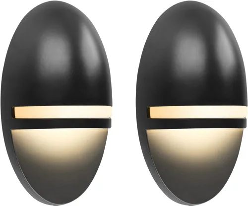 Vista 7 de GKOLED Paquete de 2 luces LED de bajo voltaje, luces impermeables para exteriores con chips LED integrados de 2 W, 9-15 V CA/CC, 2700 K, aluminio