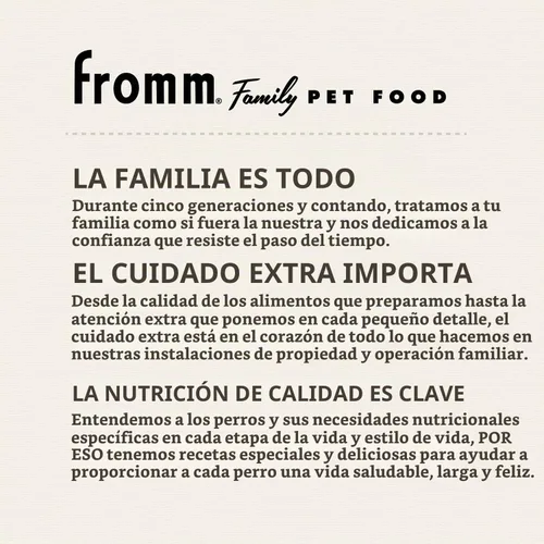 Vista 5 de Comida seca premium Fromm Gold para control de peso para perros - Alimento para perros de gestión de peso para razas medianas y pequeñas - Receta