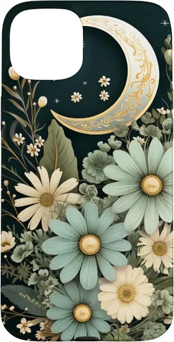 Vista 9 de Sage Green Wildflower Floral Moon Flower Botanical Case for iPhone 17