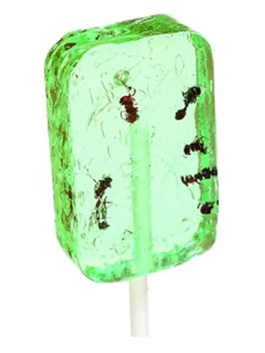 Vista 3 de Hotlix Paletas de hormigas - insecto comestible, arándano, manzana, plátano, sandía Caramelos comestibles para insectos, paletas de insectos