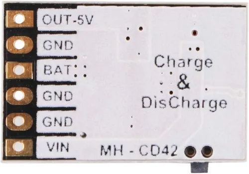 Vista 9 de 6 unids 2A 5V descarga de carga módulo integrado 3.7 V 4.2 V para batería de litio 18650 con aumento de carga Módulo de placa PCB de protección