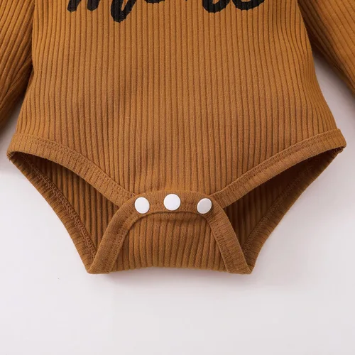 Vista 8 de Conjunto de ropa para bebé niña, ropa para recién nacida, con volantes, mameluco para otoño e invierno