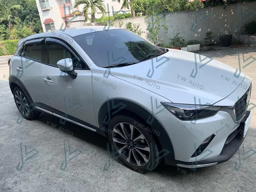 Vista 3 de Visera de ventana para Mazda CX-3 2016-On con protección contra el clima, protector contra la lluvia, deflector de ventilación
