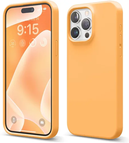 Vista 7 de elago Funda compatible con iPhone 15 Pro Max, de silicona líquida, funda protectora de cuerpo completo, a prueba de golpes, funda delgada