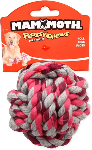 Vista 2 de Mammoth - Juguete para perros con cuerda de algodón y poliéster para perros pequeños, pequeño, 3.75 pulgadas, varios
