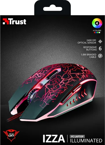 Vista 9 de Trust Gaming GXT 105 IZZA Ratón iluminado para juegos (21683)
