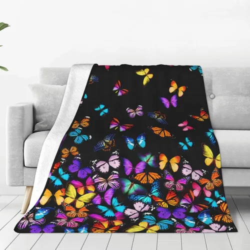Vista 11 de Manta de flores de gato, suave, cálida, ligera, acogedora manta de felpa para cama, sofá, oficina, decoración de regalos para niños y mujeres, 50 x