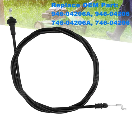 Vista 3 de Cable de velocidad variable 946-04206A para cortacésped MTD Troy-Bilt Cub Cadet Yard Man, sustituye al cable de compromiso de accionamiento