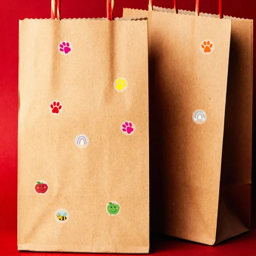 Vista 6 de Pegatinas de Manzana de 1.27 cm, Autoadhesivas para Álbum de Recortes/Artesanías DIY para Niños/Calcomanías de Recompensa para Maestros (Multicolor)