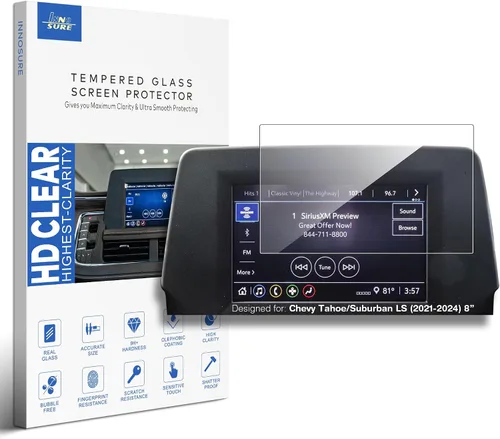 Vista 11 de Protector de pantalla de vidrio para Chevrolet Chevy Tahoe/Suburban, GMC Yukon de 10.2 pulgadas (HD transparente)
