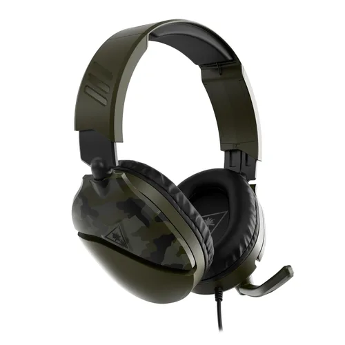 Vista 4 de Turtle Beach Recon 70 Multiplatform Gaming Headset for Xbox Series X S, Xbox One, PS5, PS4, PC & Mobile w/ 3.5mm Wired Connection - Flip-to-Mute