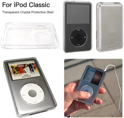 Vista 5 de Cubierta rígida protectora a prueba de golpes transparente para iPod Classic 80 GB 120 GB 160 GB