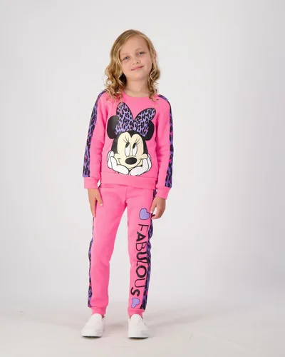 Vista 9 de Disney Minnie Mouse - Conjunto de sudadera y pantalón deportivo para niñas pequeñas - Rosa