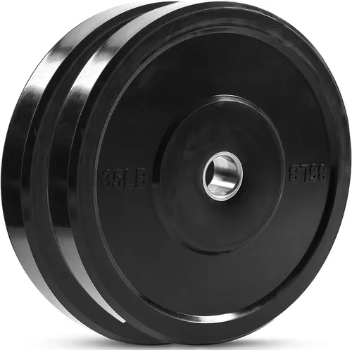 Vista 9 de JFIT Olympic 2 Inch Grip Plates and Bumper Plates for Barbell - Single Weights or Sets of 2 (Muliple Weights)