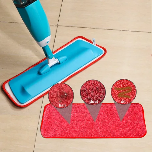 Vista 5 de Shappy Paquete de 3 almohadillas de microfibra reutilizables para mopa de rociador, almohadillas de limpieza para mopa húmeda y seca, almohadillas