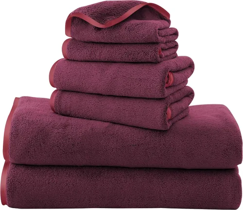 Vista 36 de TENSTARS Toallas de baño de seda con dobladillo para liquidación de baño - 27 x 55 pulgadas - Ligeras, delgadas, de secado rápido - Toalla