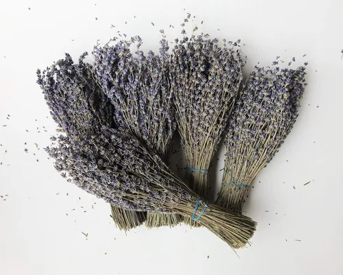 Vista 3 de Dried Lavender Bundle Set of 3– Naturally Dried Lavender Bouquet Farmhouse Home Decor Long Stem Lavender Flowers for Vase, Wedding Decor, Gifts