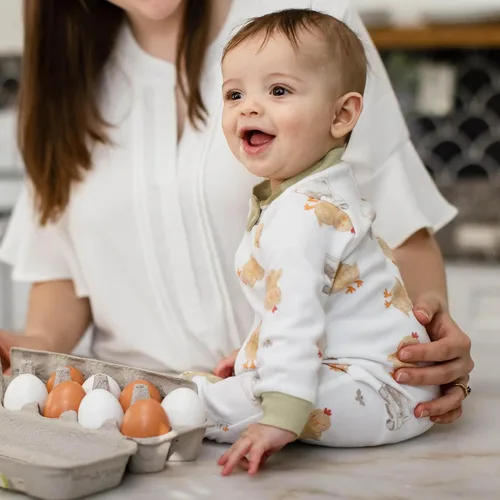 Vista 141 de Burt's Bees Baby - Pijama de una pieza para bebé, mameluco para dormir y jugar, algodón 100% orgánico, cremallera frontal
