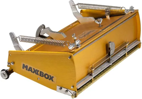 Vista 4 de TapeTech MaxxBox Power Assist - Caja plana para paneles de yeso de 7 a 10 a 12 pulgadas con mango extensor, bomba, relleno de caja