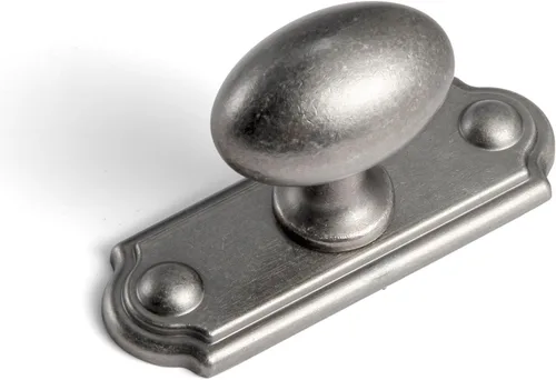 Vista 17 de Goo-Ki 1.2 Pulgadas (36MM) Manijas de Gabinete Ovaladas de Latón Antiguo, Aleación de Zinc para Cajones de Vestidor Armario, 6 Empaquetadas