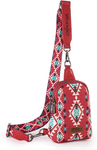 Vista 27 de Wrangler Bolso bandolera pequeño para mujer, bolsos cruzados de cuero *Clásico-marrón