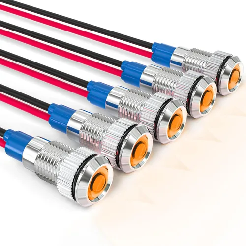 Vista 13 de GASHER Luz indicadora de ahorro de energía LED colorida de 5PCS 12V 20mA Colorido