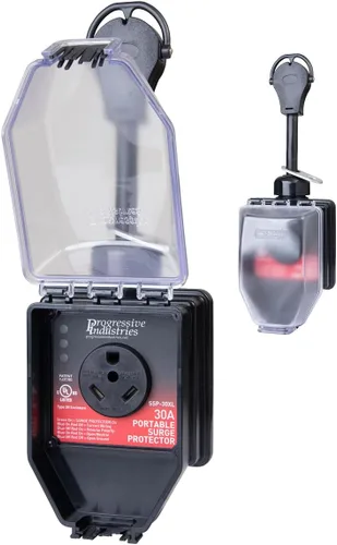 Vista 11 de Progressive Industries EMS-HW30C - Protector de sobretensiones para autocaravana resistente, negro, 30 amperios