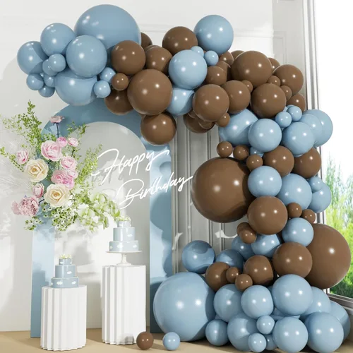 Vista 18 de 110 globos negros y dorados, globos metálicos dorados y negros de 18/12/10/5 pulgadas para graduación 2026, boda, cumpleaños, decoración de fiesta