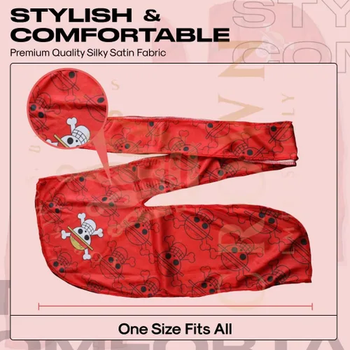 Vista 91 de Art Silky Durag con colas largas y anchas, durags de tela de seda suave satinada para mayor comodidad y compresión