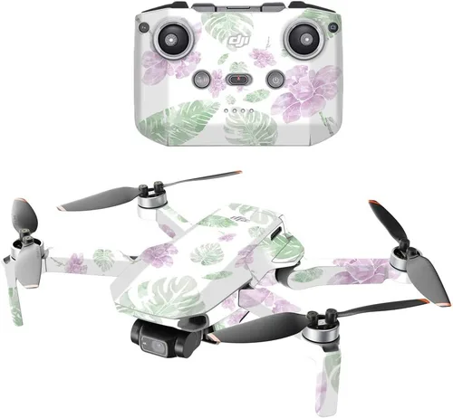 Vista 11 de MightySkins - Compatible con DJI Mini 2 Dron portátil - Blue Petals Funda protectora de vinilo duradera y única Fácil de aplicar, quitar