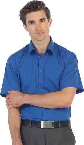 Vista 4 de Gioberti Camisa de vestir sólida de manga corta para hombre