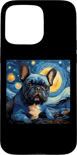 Vista 31 de Van Gogh Dog French Bulldog Case for iPhone 16