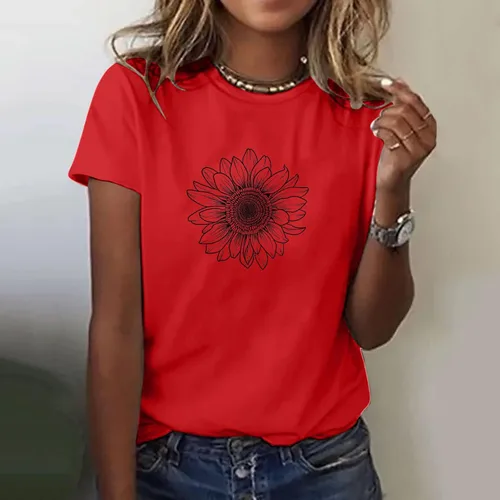 Vista 15 de Camiseta con estampado de animales para mujer, camiseta de libélula divertida, linda camiseta de manga corta, blusa de primavera 2023, camisas