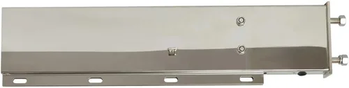 Vista 3 de Mytee Products Barra de Luz de Gancho de Tapa de Barro Cargada con Resorte de Acero Inoxidable de 30" con Recortes de Luz Redondos – Espaciado