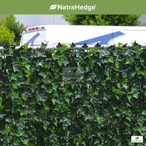 Vista 7 de NatraHedge Paneles de pared de hiedra artificial de 20 x 20 pulgadas (paquete de 12) Resistente a los rayos UV Decoración de vegetación