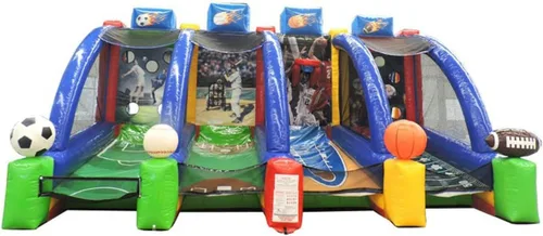 Vista 7 de TentandTable Juego inflable de los deportes comerciales 4-en-1, lanzamiento