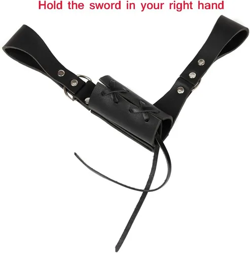 Vista 3 de Espada de cuero medieval Rana Universal Rapier Broadsword y Cutlass