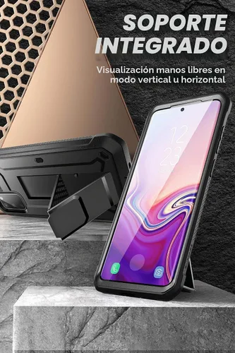 Vista 5 de SUPCASE Funda para Samsung Galaxy S20 FE 5G con Protector de Pantalla (Unicorn Beetle Pro), [Soporte Integrado y Clip para Cinturón] Funda Negro