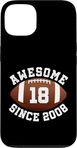 Vista 7 de Awesome Since 2008 18th Birthday Men Son American Football Case for iPhone 17
