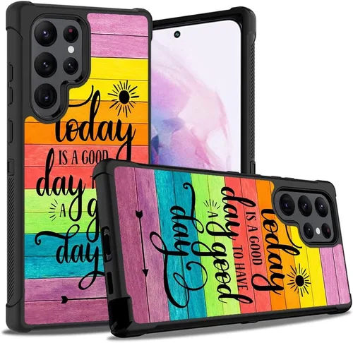 Vista 15 de Funda para Galaxy S22 Ultra, resistente 3 en 1, híbrida de plástico duro y silicona suave, a prueba de golpes, funda de protección contra caídas