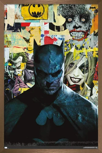 Vista 14 de Trends International DC Comics Batman - Póster de pared con imágenes, 22.4 pulgadas de largo x 14.7 pulgadas, versión enmarcada de madera de granero