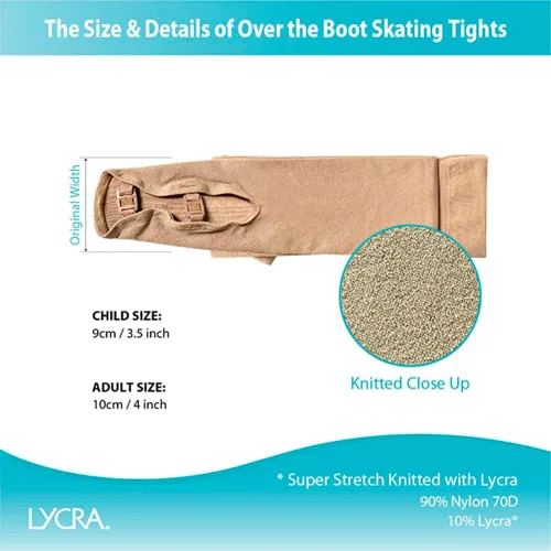 Vista 8 de Figure Skating Tan Over The Boot Tights TB8832
